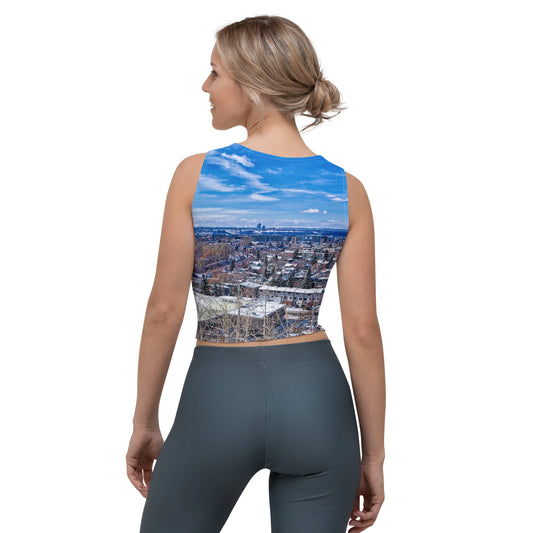 All-Over Crop Top - McHugh Bluff Winter HDR