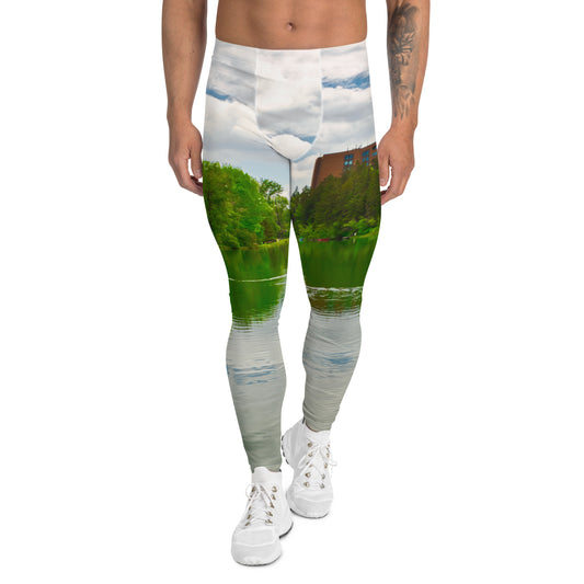 Men's Leggings - Bowness Park Lagoon