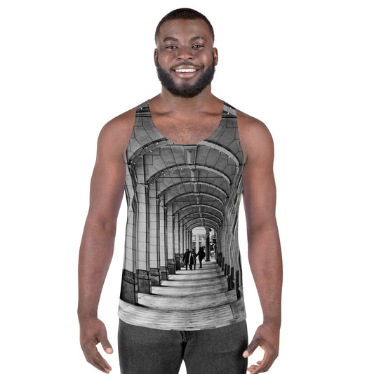 Men's All-Over Tank Top - Hudson's Bay Sidewalk Black and White