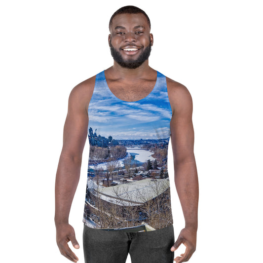Men's All-Over Tank Top - McHugh Bluff Winter HDR
