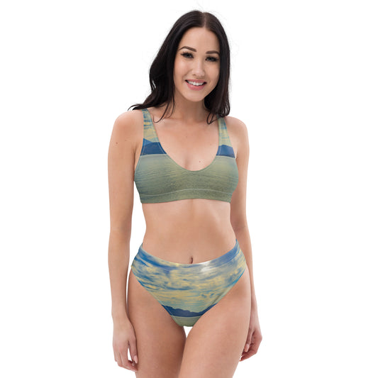Recycled High-Waisted Bikini - Penticton Skaha Lake