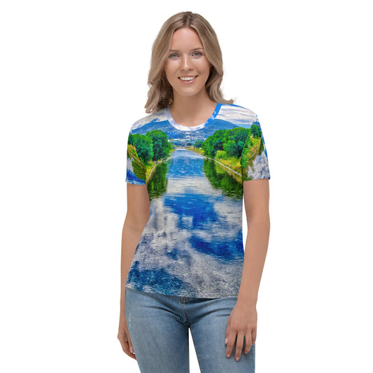 Women's All-Over T-shirt - Penticton Okanagan River Channel HDR