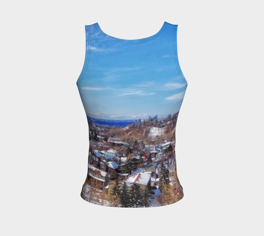 Women's All-Over Fitted Long Tank Top - McHugh Bluff Winter