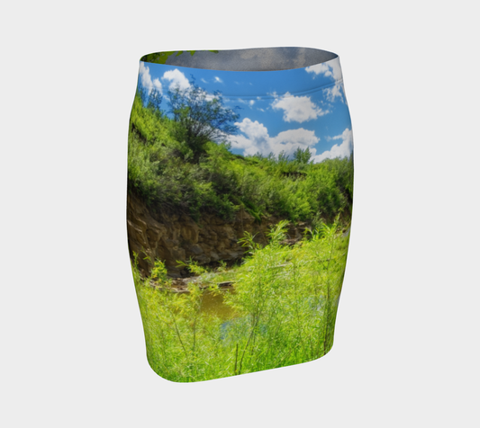 Women's Fitted Skirt - Fish Creek Park Votier's Flats