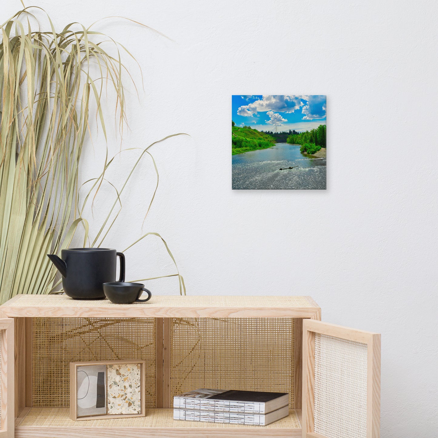 Canvas Print - Elbow River Sandy Beach Park