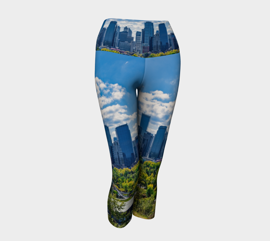 Women's Yoga Capris - Downtown Calgary McHugh Bluff Fall