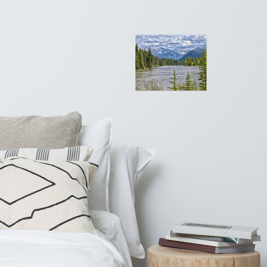 Matte Poster Print - Sundance Canyon Trail Bow River HDR