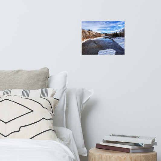 Matte Poster Print - Elbow River Sandy Beach Park
