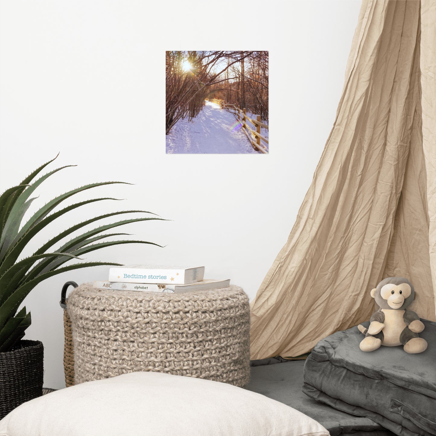 Matte Poster Print - Riverdale Park Forest Winter