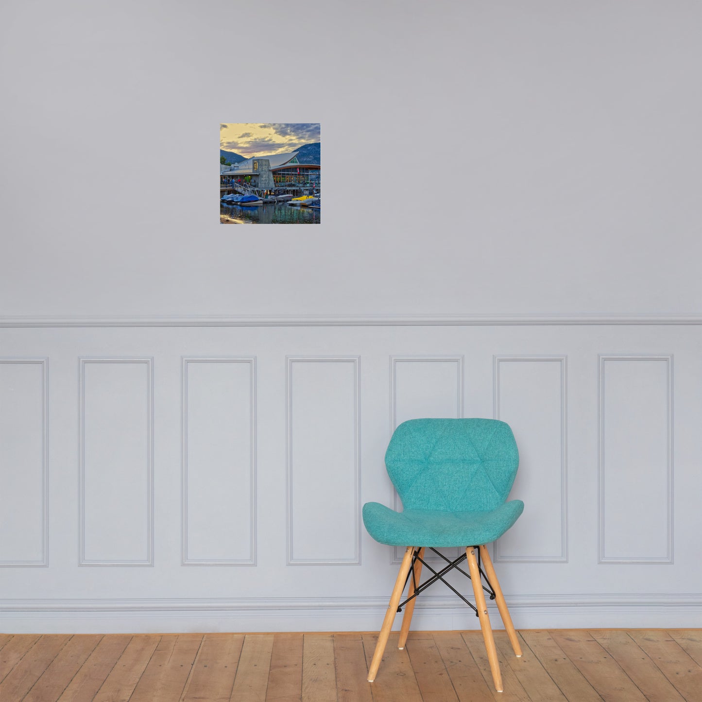 Matte Poster Print - Hooded Merganser Sunset