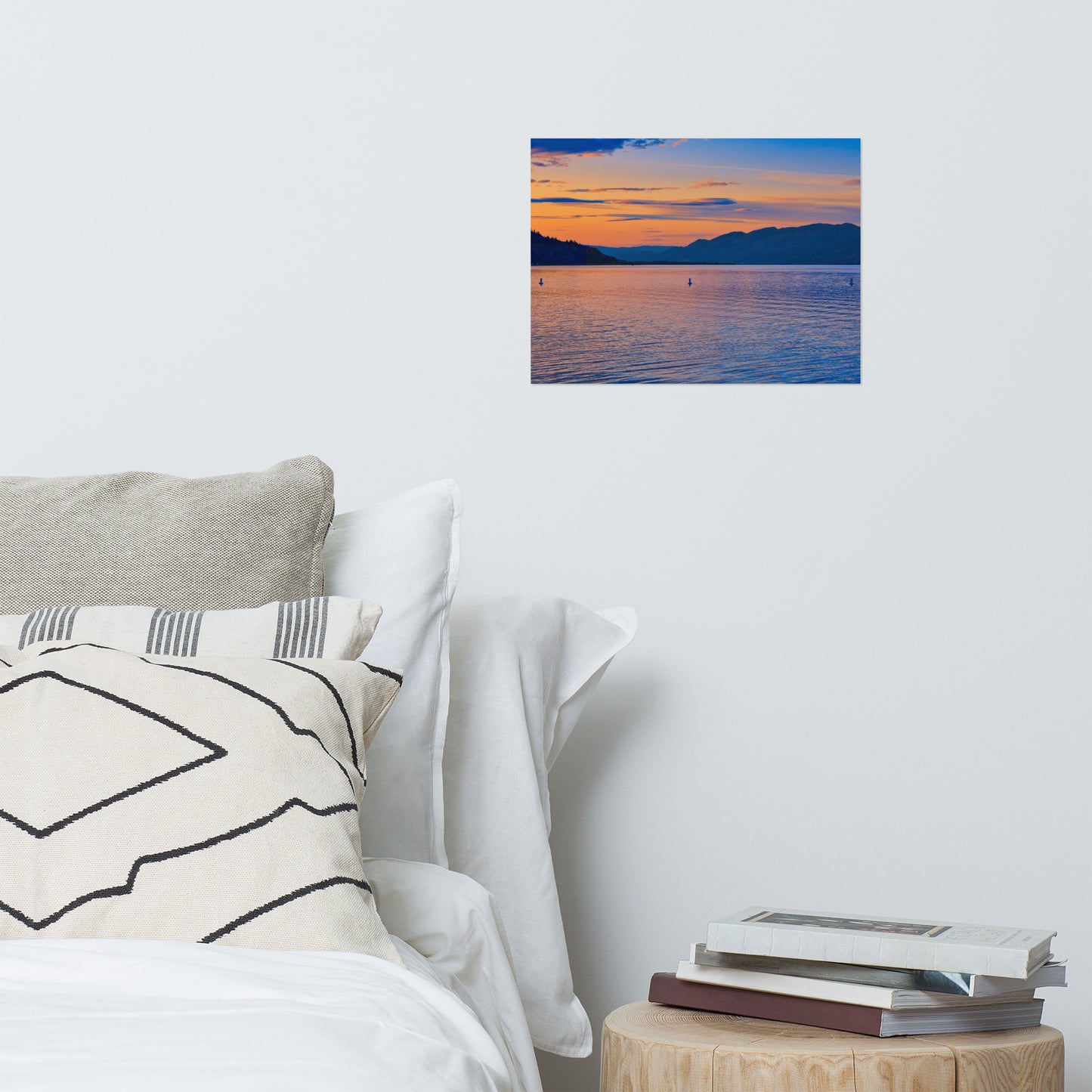 Matte Poster Print - Penticton Okanagan Lake Sunset