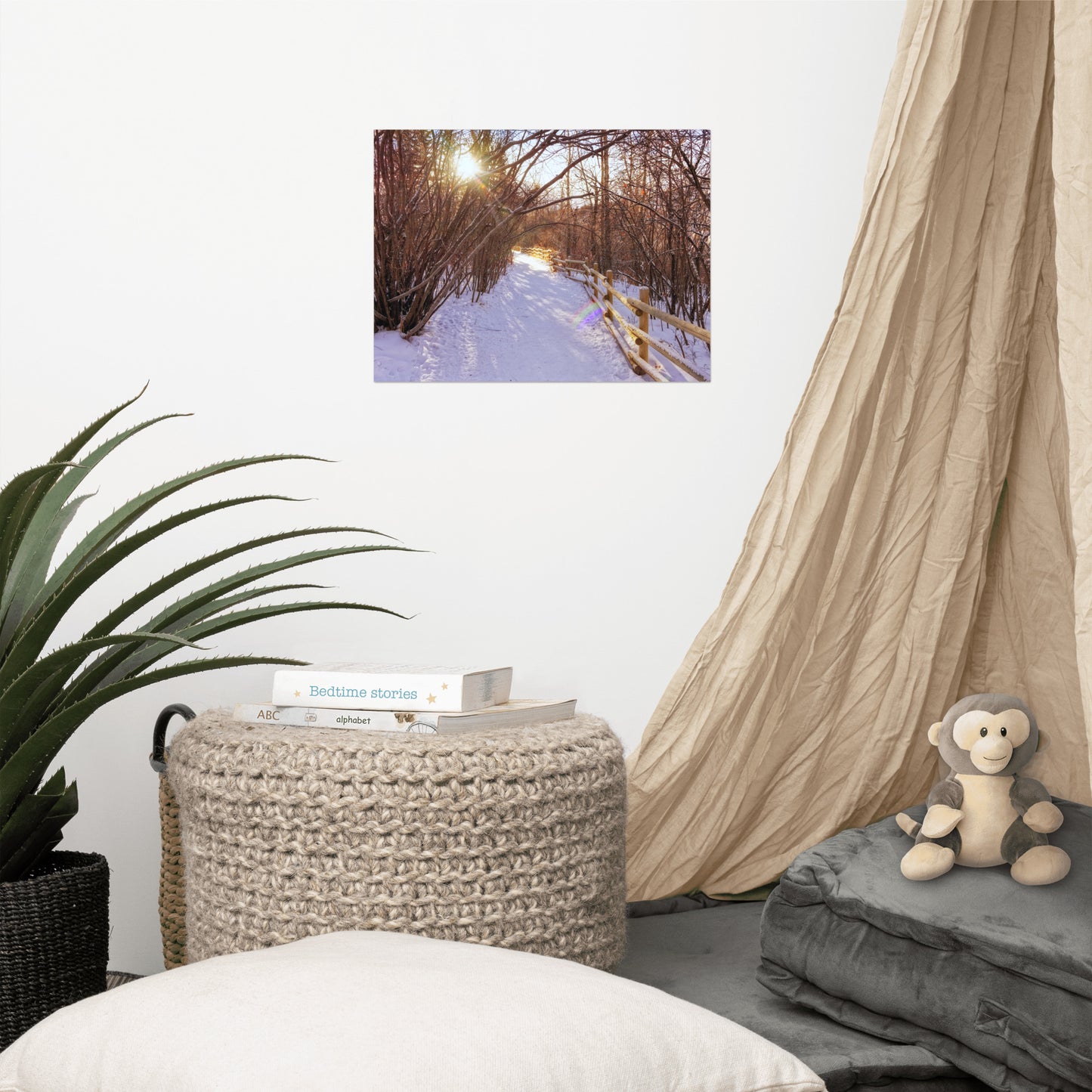 Matte Poster Print - Riverdale Park Forest Winter