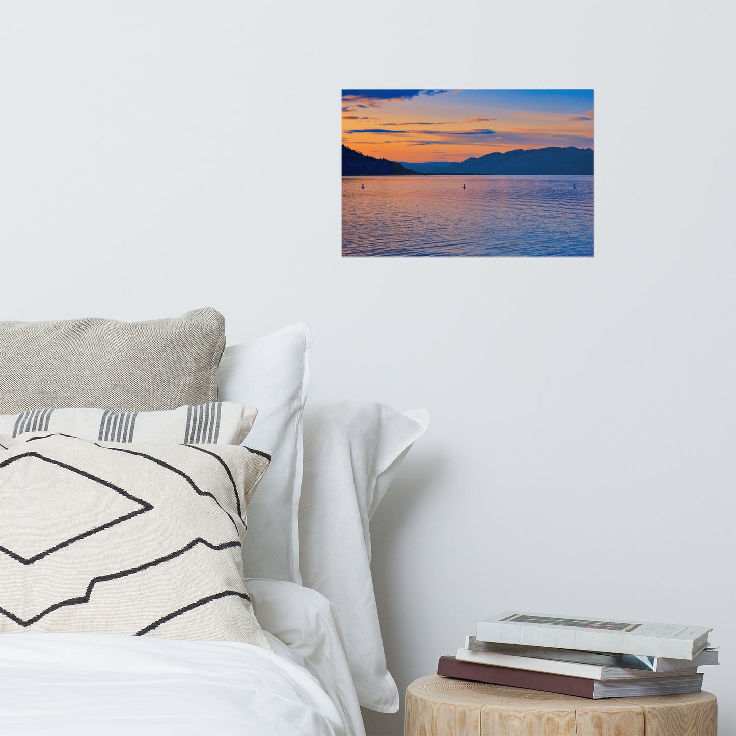 Matte Poster Print - Penticton Okanagan Lake Sunset