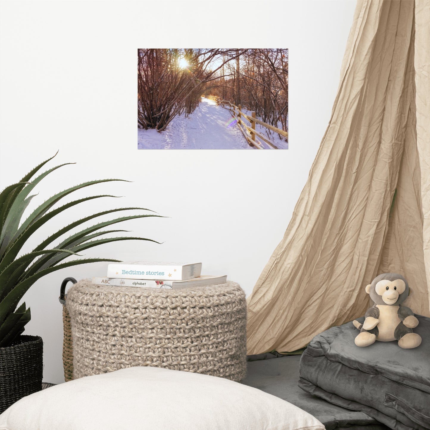 Matte Poster Print - Riverdale Park Forest Winter