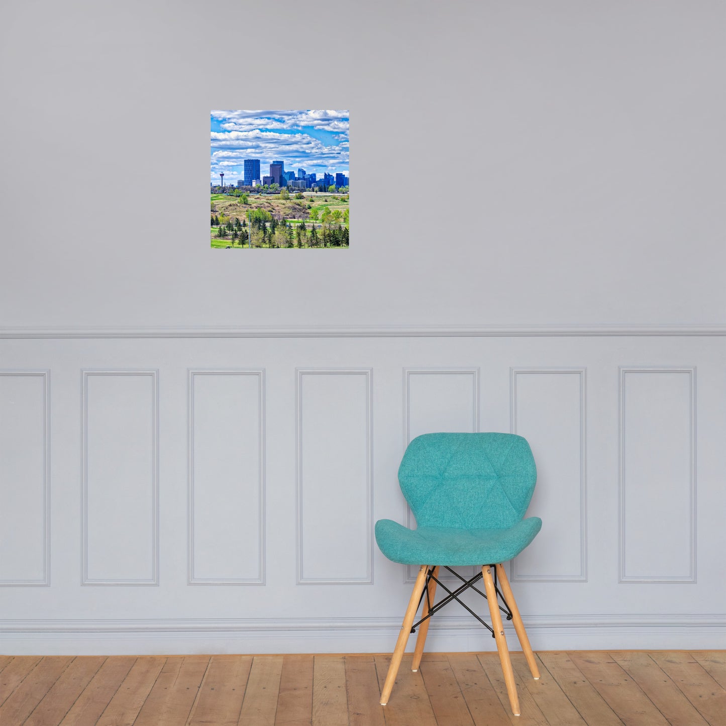 Matte Poster Print - Downtown Calgary Vista Heights Hill HDR