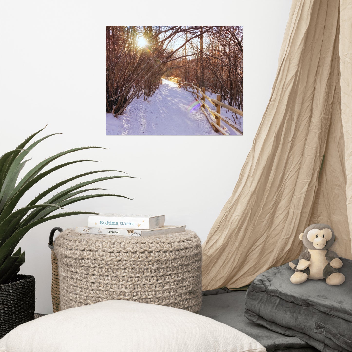 Matte Poster Print - Riverdale Park Forest Winter