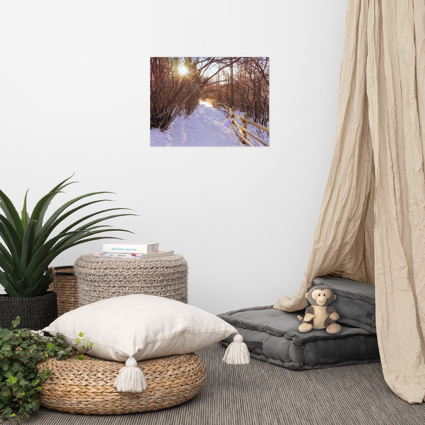 Matte Poster Print - Riverdale Park Forest Winter