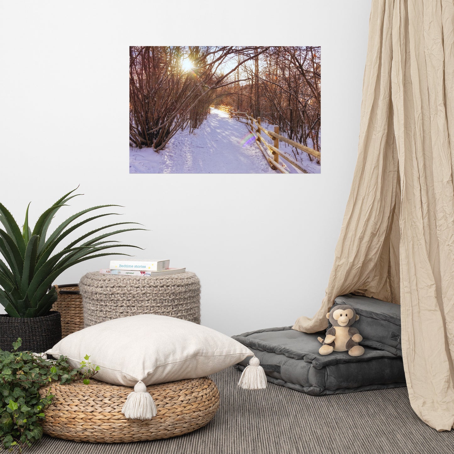 Matte Poster Print - Riverdale Park Forest Winter