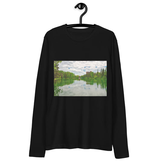 Men's Long Sleeve Fitted Crew - Bowness Park Lagoon