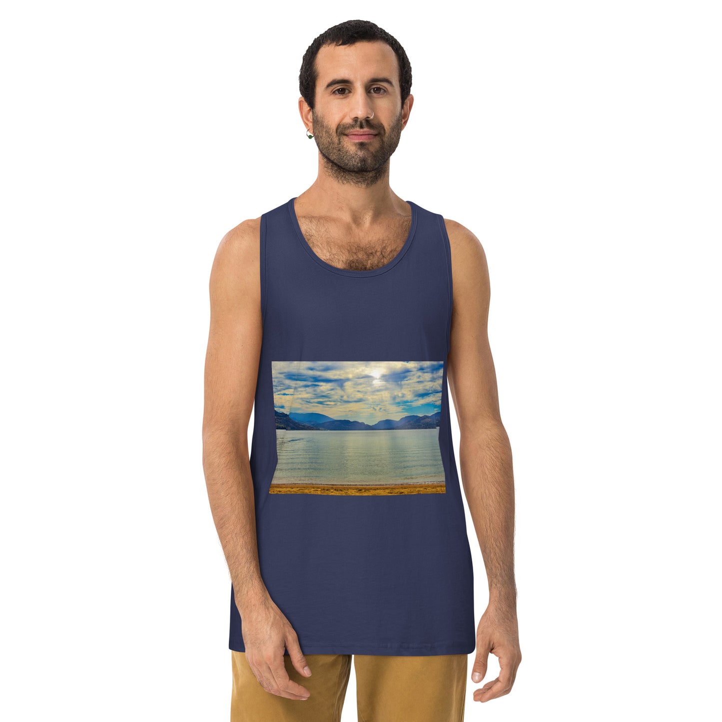 Men’s Premium Tank Top - Penticton Skaha Lake