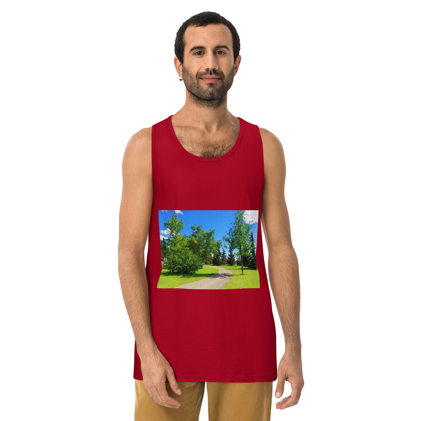 Men’s Premium Tank Top - Calgary in the Summer