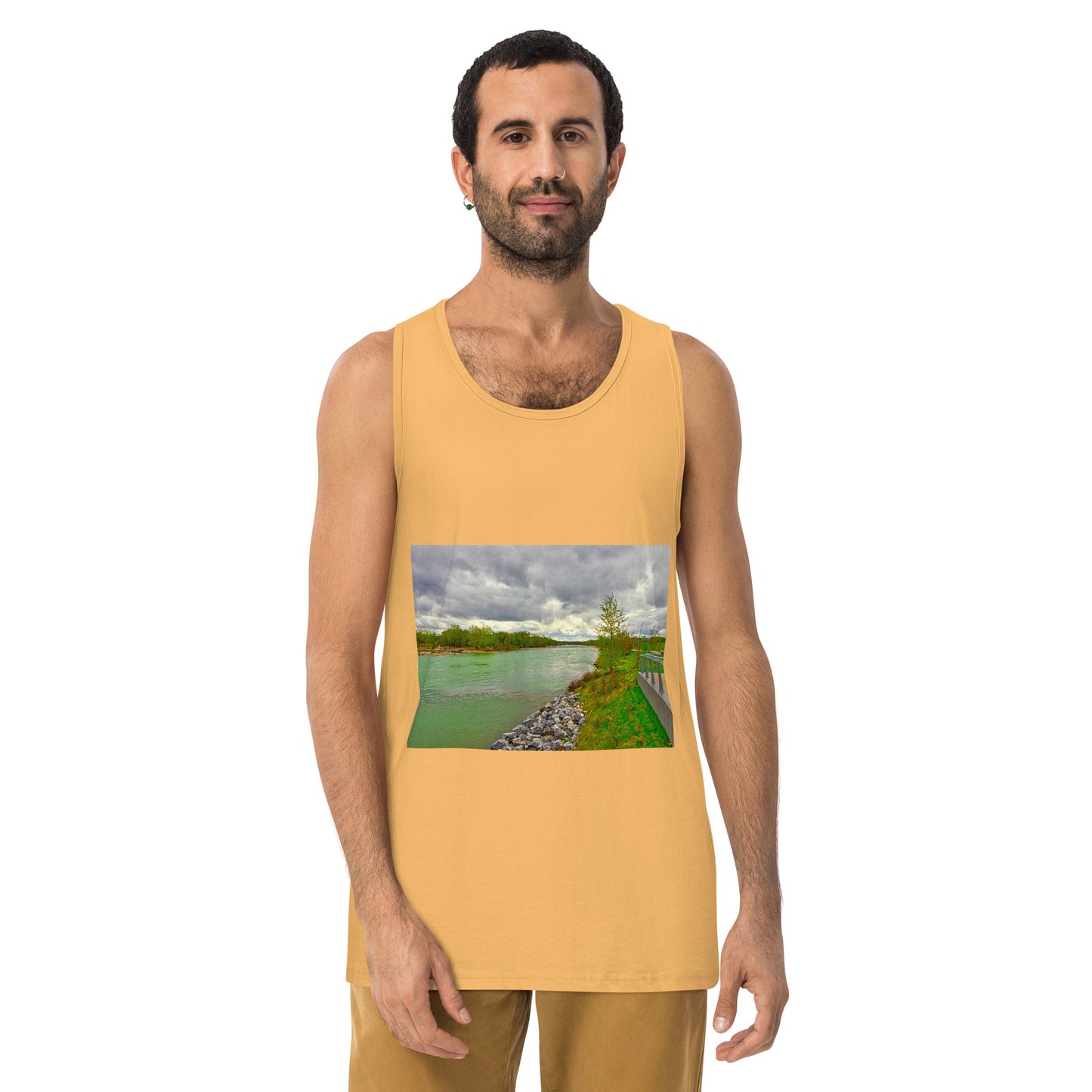 Men’s Premium Tank Top - Calgary Bow River East Village