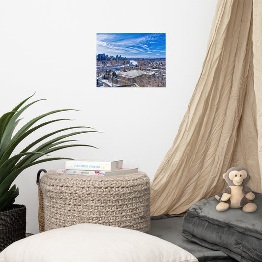 Lustre Poster Print - McHugh Bluff HDR Winter