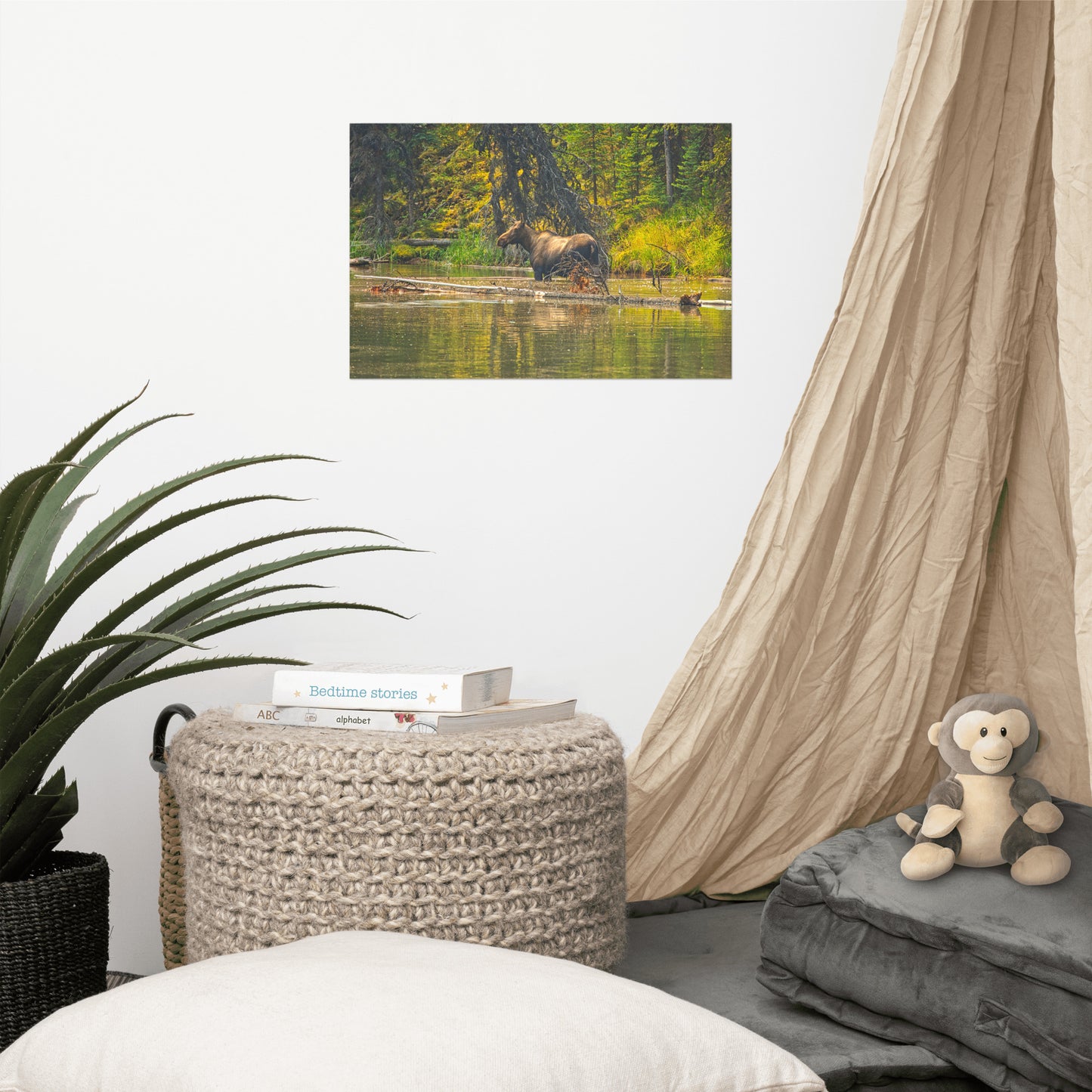 Lustre Poster Print - Moose Lake Moose