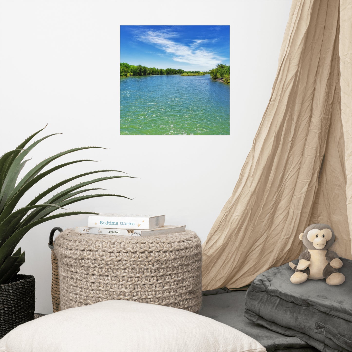 Lustre Poster Print - Elbow River Weaselhead