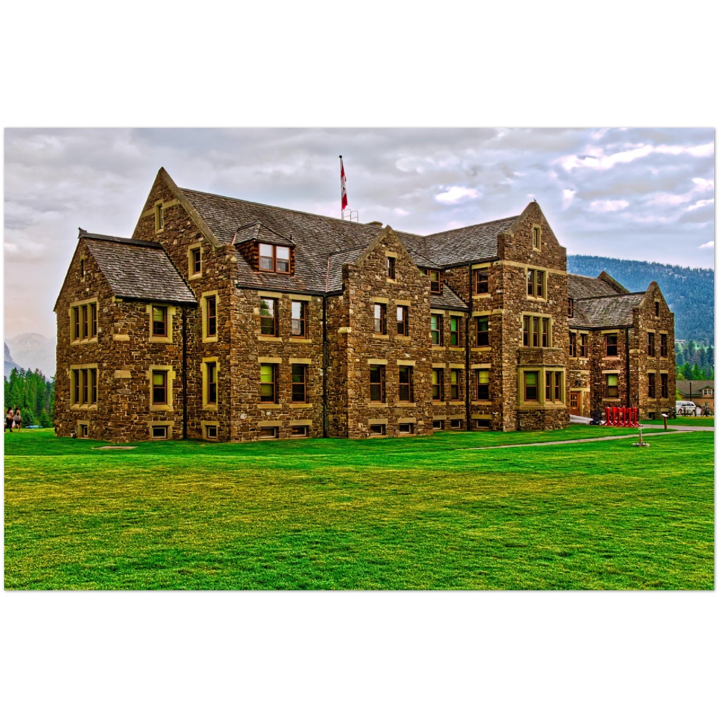 Premium Semi-Glossy Poster Print - Banff National Park Administration Building
