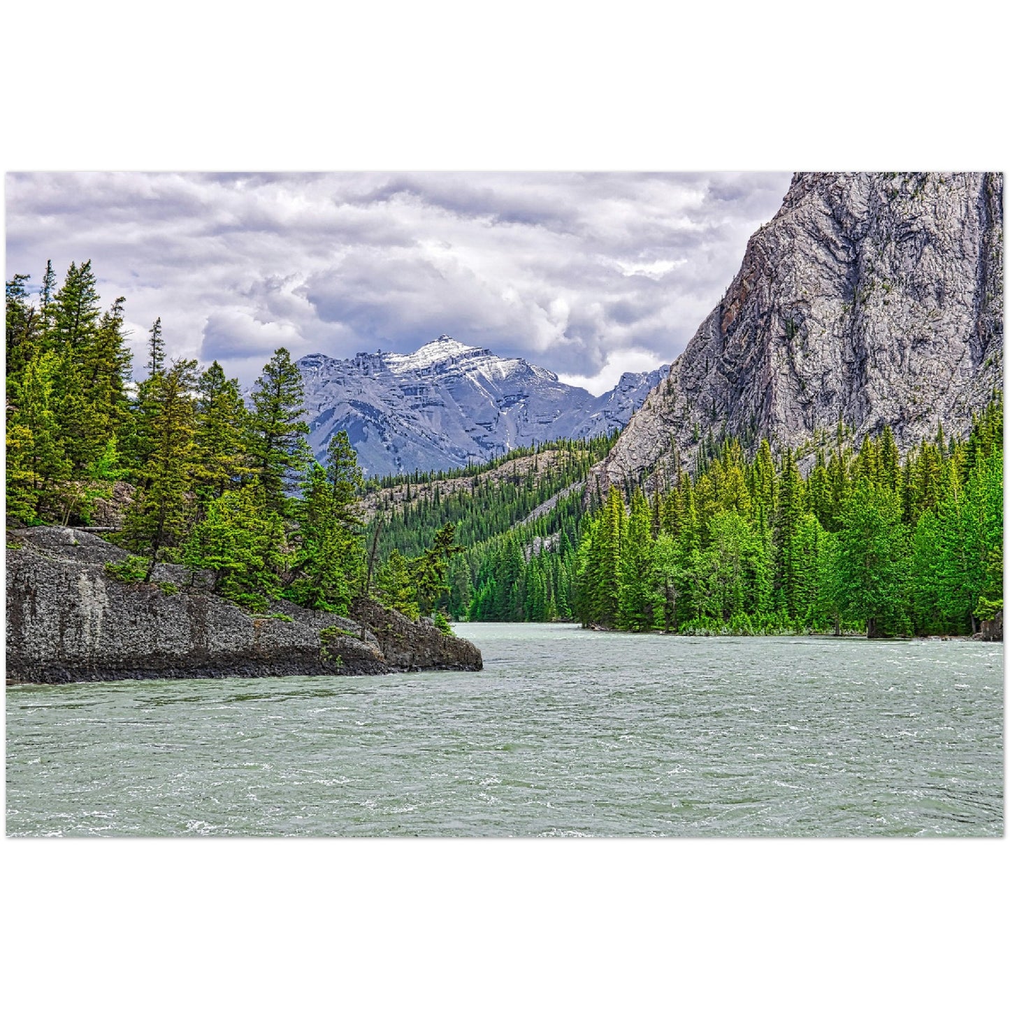 Foam Print - Bow River Spray River Confluence