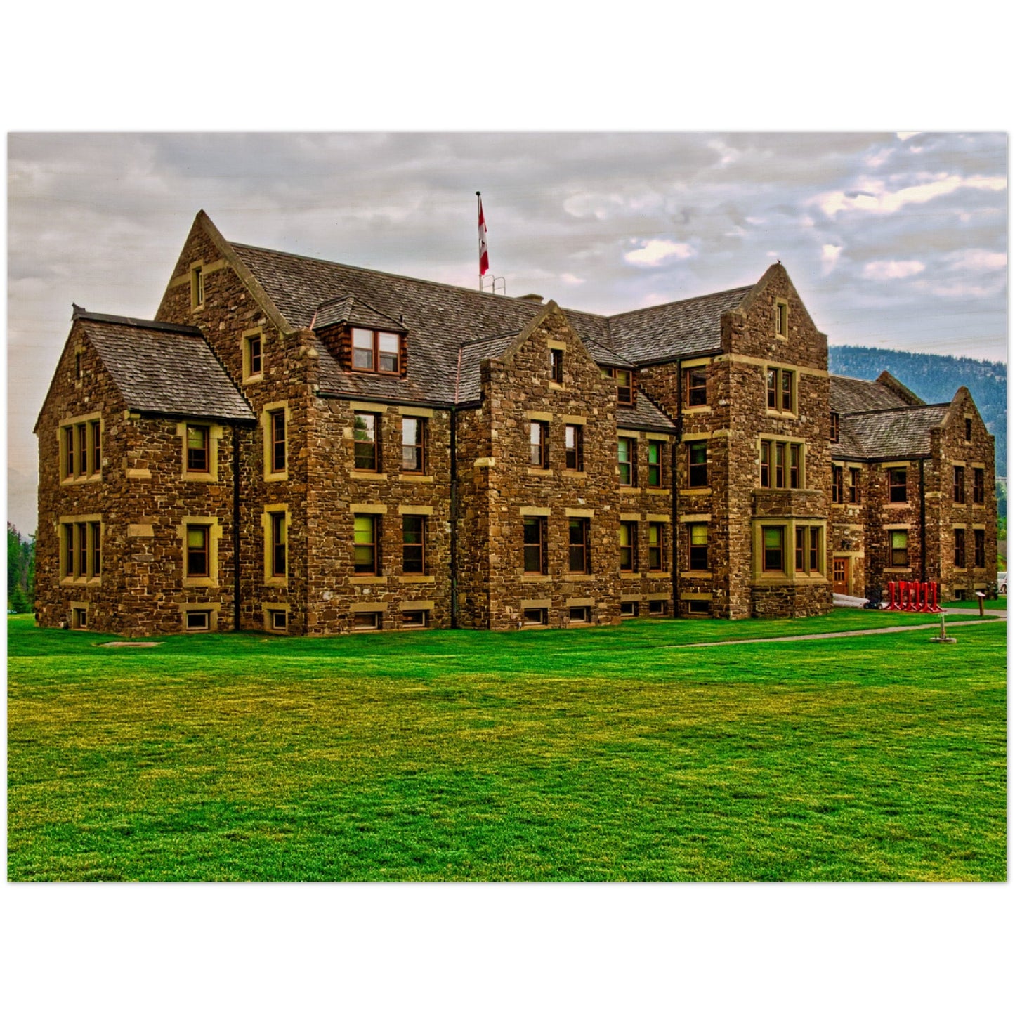 Wood Print - Banff National Park Adminstration Building