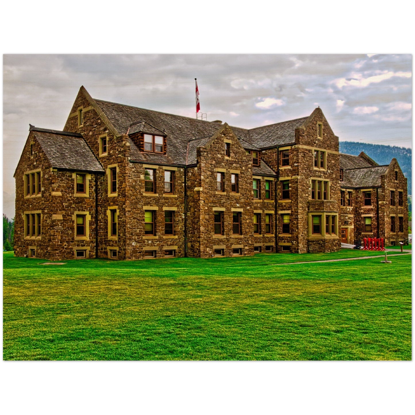Wood Print - Banff National Park Adminstration Building