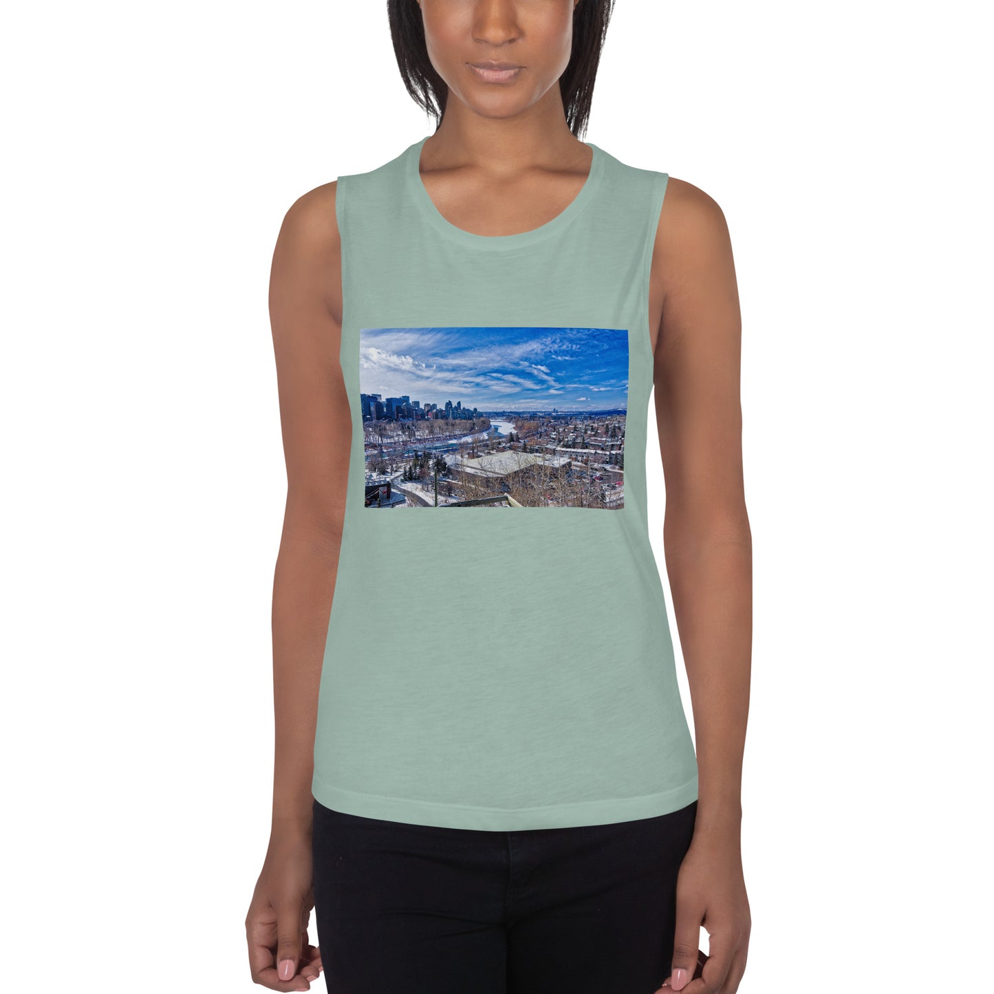 Ladies’ Muscle Tank - McHugh Bluff Winter HDR