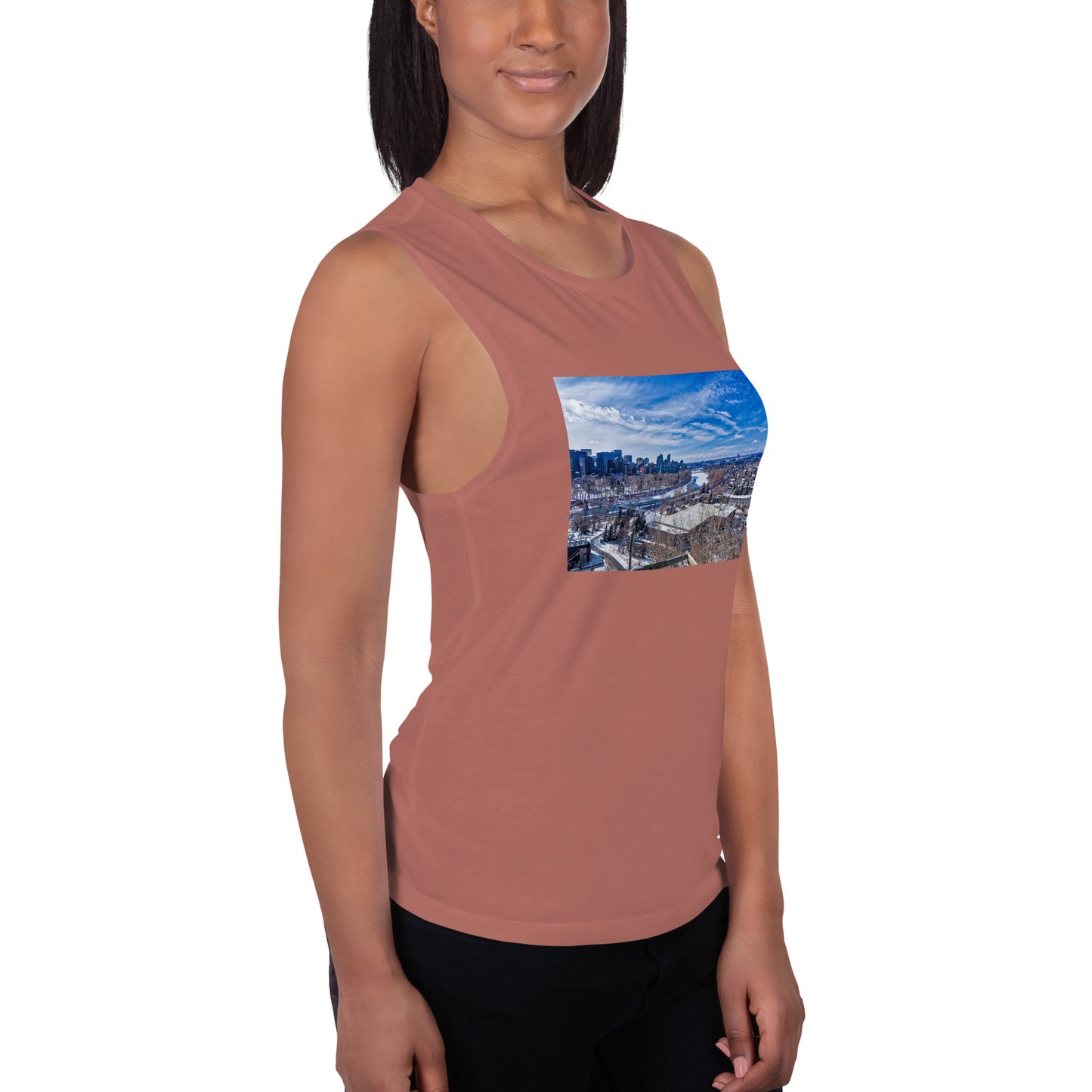 Ladies’ Muscle Tank - McHugh Bluff Winter HDR