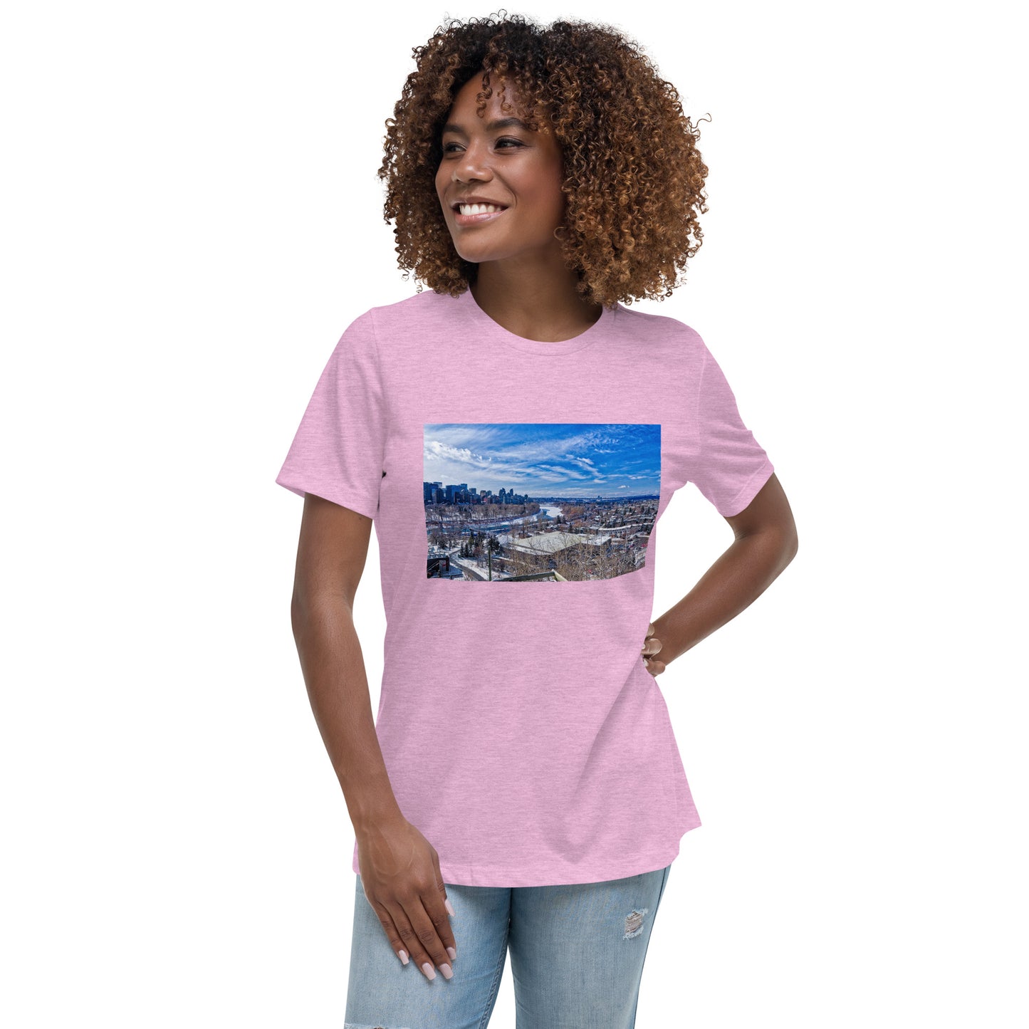 Women's Relaxed T-Shirt - McHugh Bluff Winter HDR
