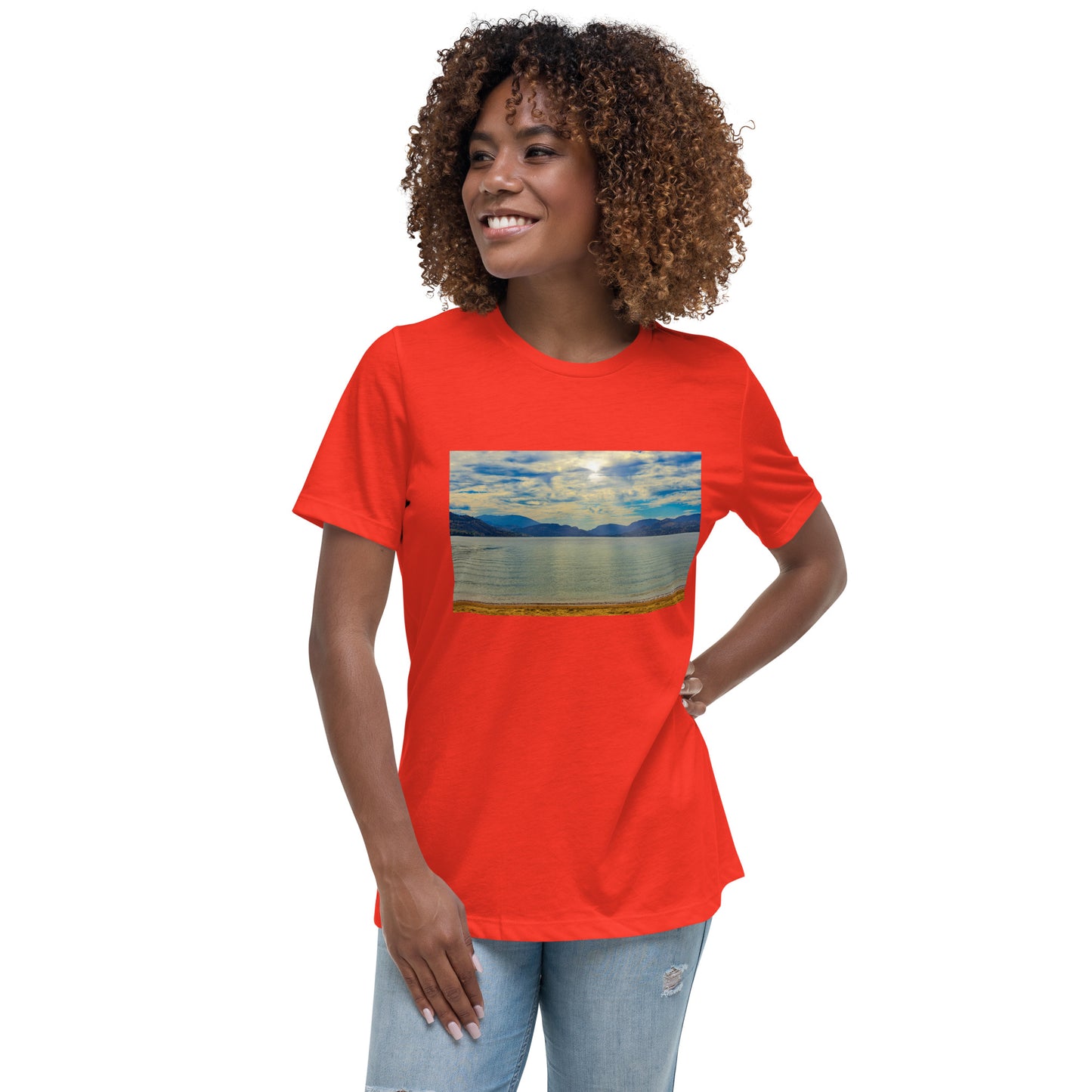 Women's Relaxed T-Shirt - Penticton Skaha Lake